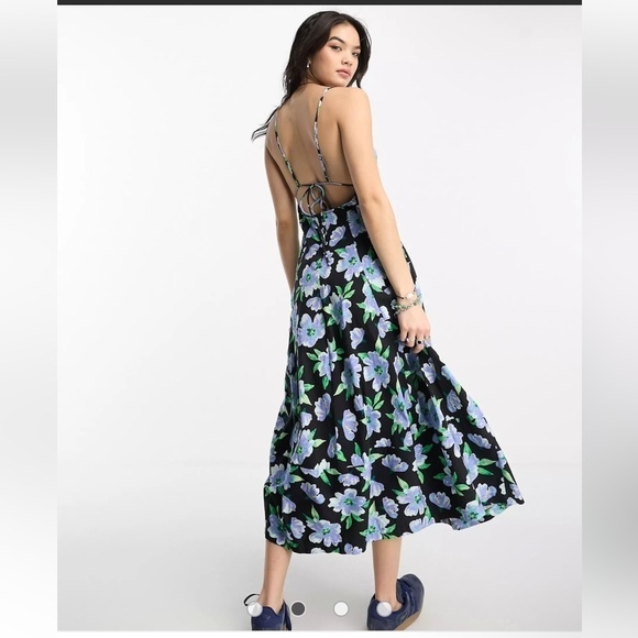 NEW! Free People Finer Things Floral Maxi 🦋 Sz Medium - Picture 6 of 14